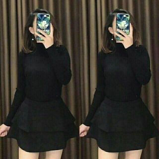 ÁO CỔ cao 3p Len tăm mềm mịn co dãn.