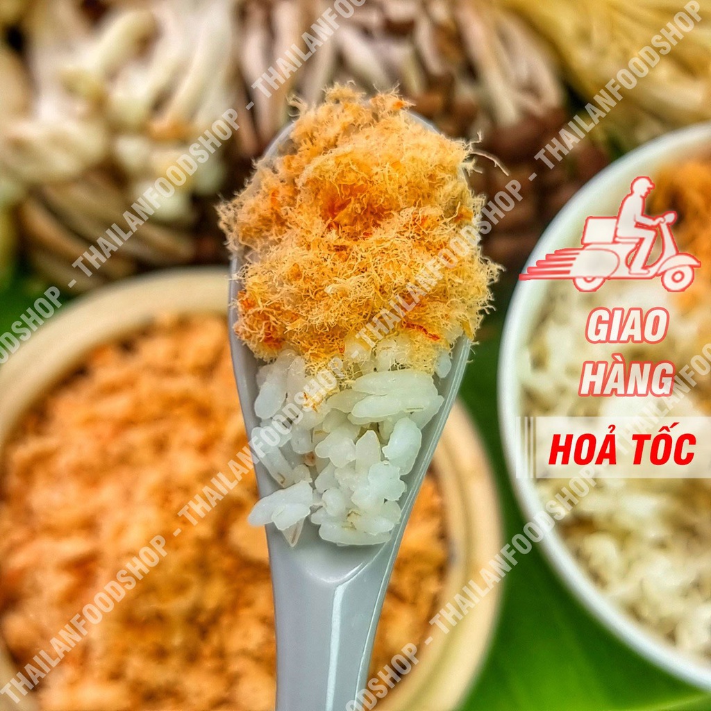 Chà Bông Tôm (Ruốc Tôm) 100% Tôm Không Độn Heo - Túi 100gr
