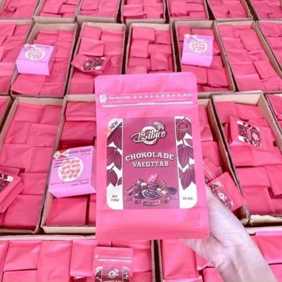 Kẹo socola giảm cân Đan Mạch màu hồng 1 hộp 20 viên giảm cảm giác thèm ăn hạn chế tích tụ mỡ thừa giá dùng thử