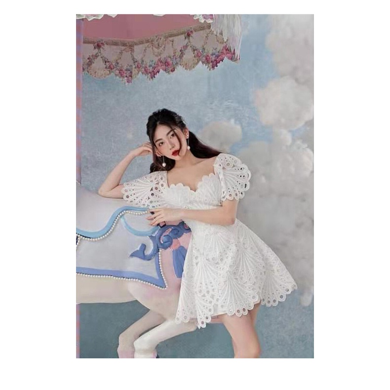 ZY·HT 🌷 Đầm Cô Dâu Gợi Cảm Màu Trắng Thời Trang Hàn Quốc Cho Nữ váy dạ hội Y9472