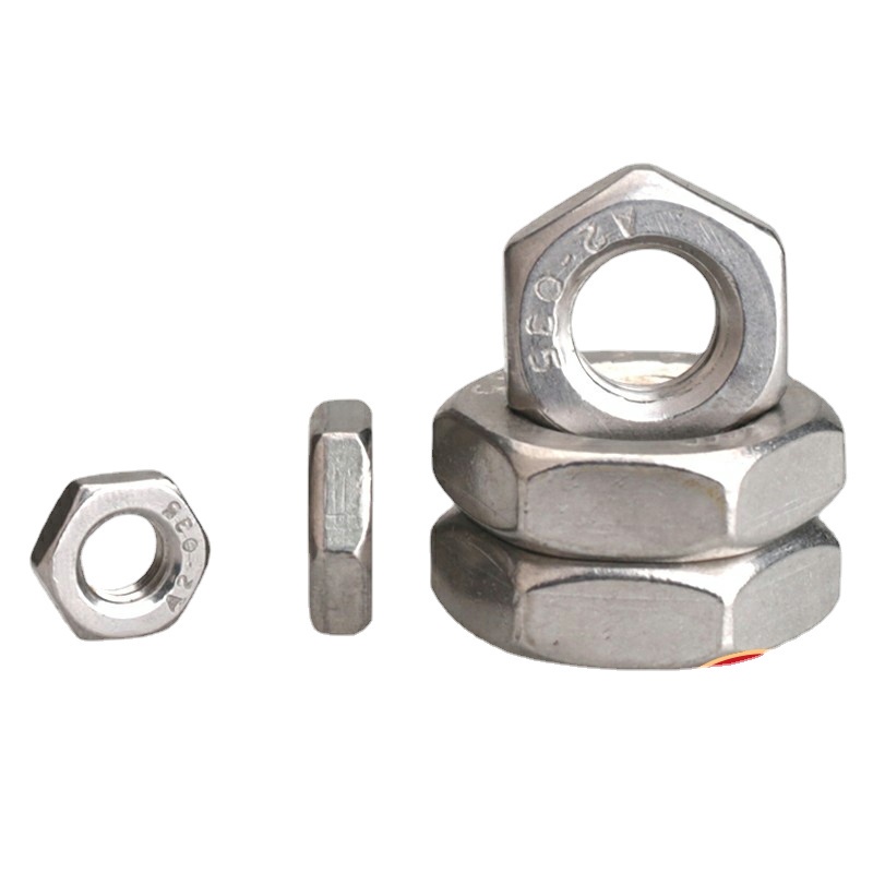 Đai Ốc Lục Giác Bằng Thép Không Gỉ 304 / 316 M3M4M5M6M8M10M12 Chuyên Dụng