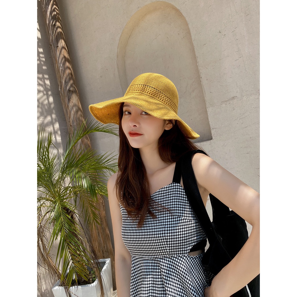 Nón Vành Rộng Hở Đầu Phối Nơ L1678 - LoanTay