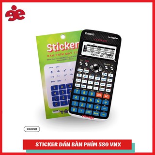 Sticker bàn khím máy Casio 580 VNX