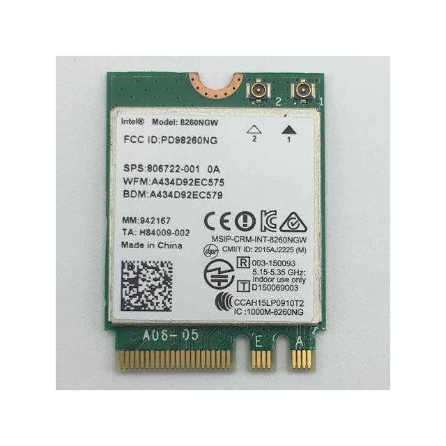 Card WIFI Intel 7260NGW  khe M2sata cho laptop - Thiết bị thu wifi cho máy tính