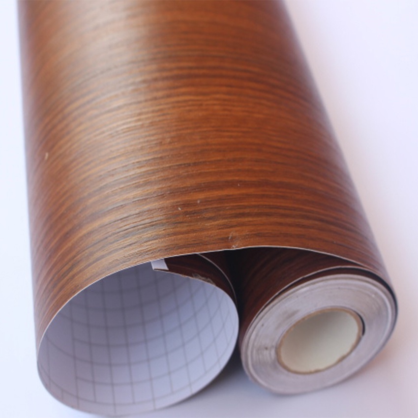 Giấy dán tường giả gỗ giá bán 1m x 45cm, giấy dán tường gỗ có keo sẵn - AZEVA