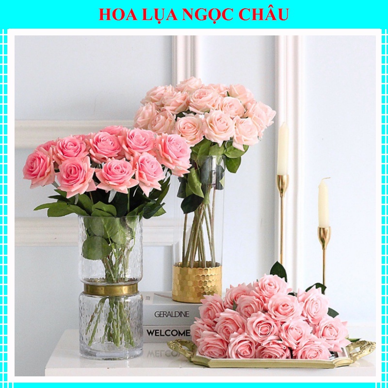 Hoa Giả- Hoa Hồng Cánh Xoắn 1 Bông (47cm) Decor Trang Trí Nhà Cửa,Văn Phòng, Studio Chụp Ảnh Siêu Xinh Bền Đẹp Cao Cấp