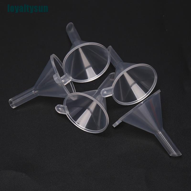 (Hàng Mới Về) Set 5 Phễu Nhựa mini Dùng Chiết Xuất Chất Lỏng / Dầu Thơm