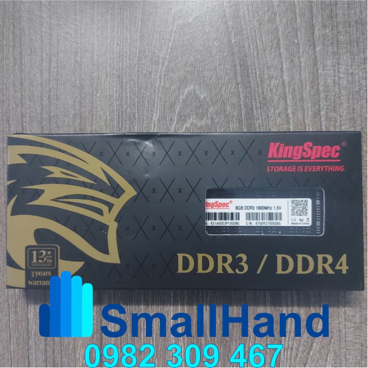 Ram PC KingSpec DDR3-1600MHz – Chính hãng KingSpec – Bảo hành 3 năm