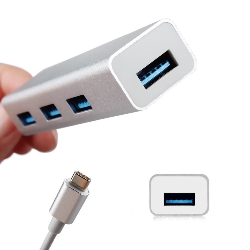 [Chính Hãng] Cáp chuyển đổi từ cổng Type-C sang 4 cổng USB 3.0 Cho Macbook, sản phẩm chuyển đổi thông dụng, tiện lợi.