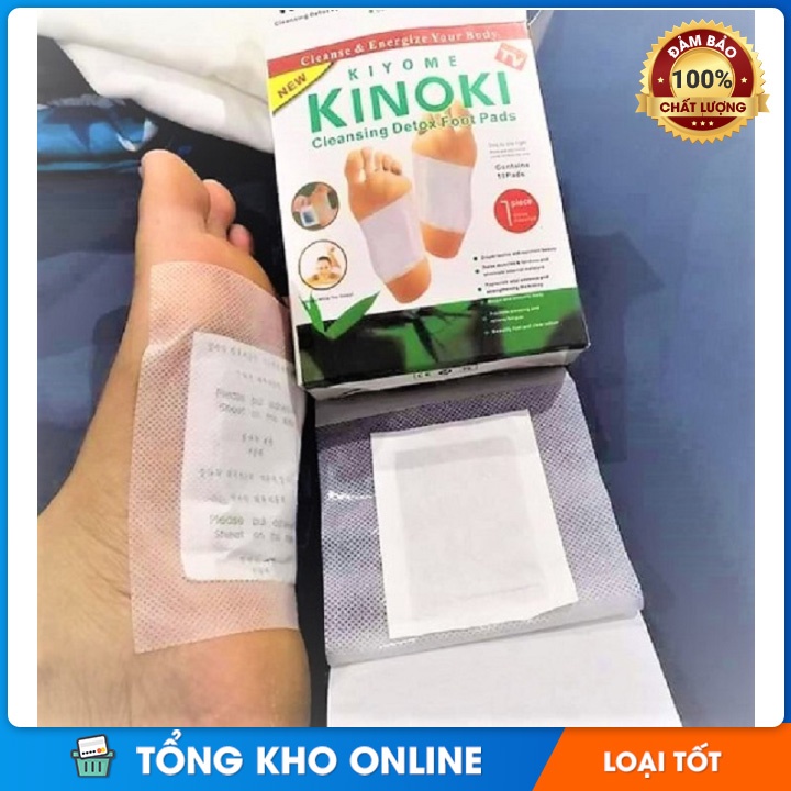 Hộp 10 Miếng Dán Chân Thải Độc Nhật Bản Kinoki Detox Foot Patch, Miếng