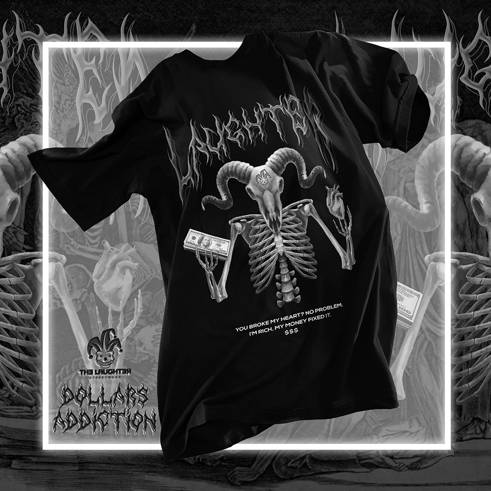 The Laughter - Áo Phông Dollar$ Addiction T Shirt - 100% Cotton