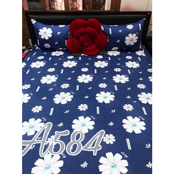 (SALE SỐC) Drap Thắng Lợi, ga giường thoáng mát (4 món) mẫu Hoa như hình