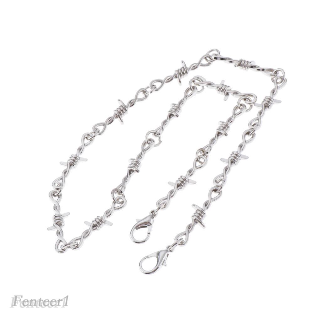 Dây xích hợp kim trang trí gai nhỏ thời trang cho nữ