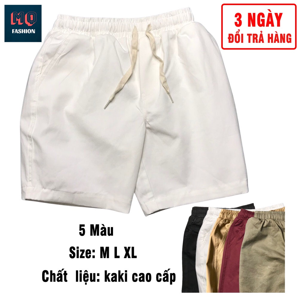 Quần Short Nam Lửng Vải Kaki Lưng Co Giãn Mặc Nhà, Đi Chơi, Thể Thao Nhiều Màu Siêu Chất - MQ Fashion | BigBuy360 - bigbuy360.vn