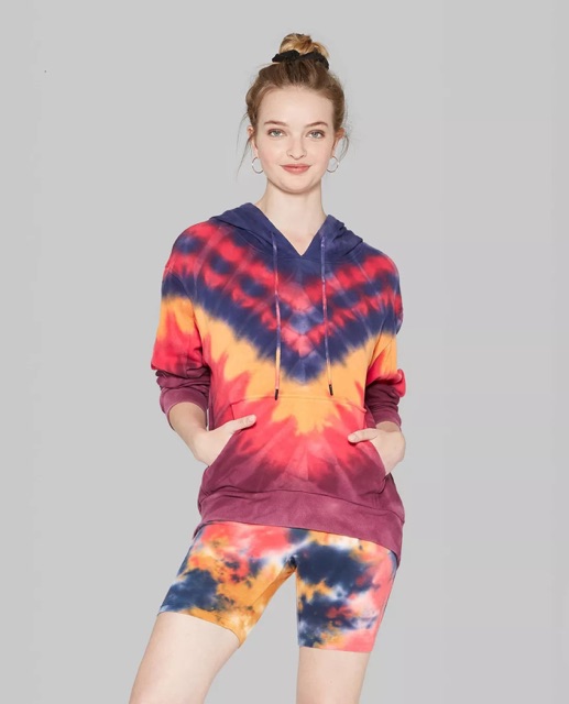 Áo có mũ chính hãng WILD FABLE TIE -DYE