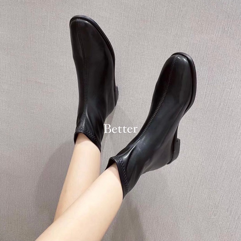 Chelsea Boot bệt mũi tròn da trơn, better - 231021001