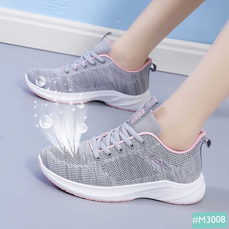 Giày Thể Thao Sneaker Nữ MINSU M3008 Siêu Nhẹ Phong Cách Trẻ Trung Năng Động Kiểu Dáng Thời Trang Style Hàn Quốc