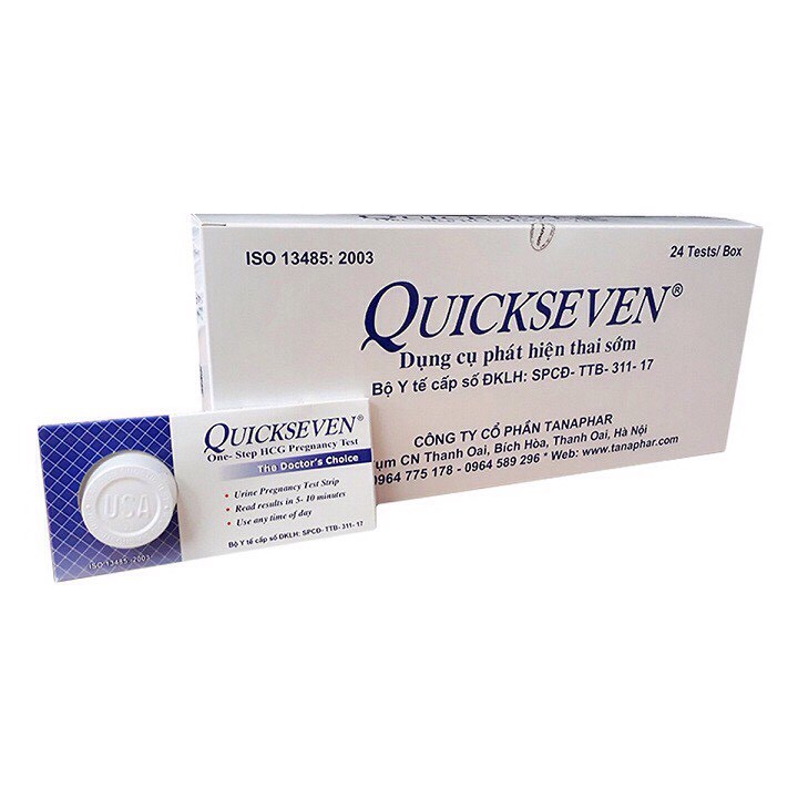 Que thử thai Quickseven (Hộp 24 Que)