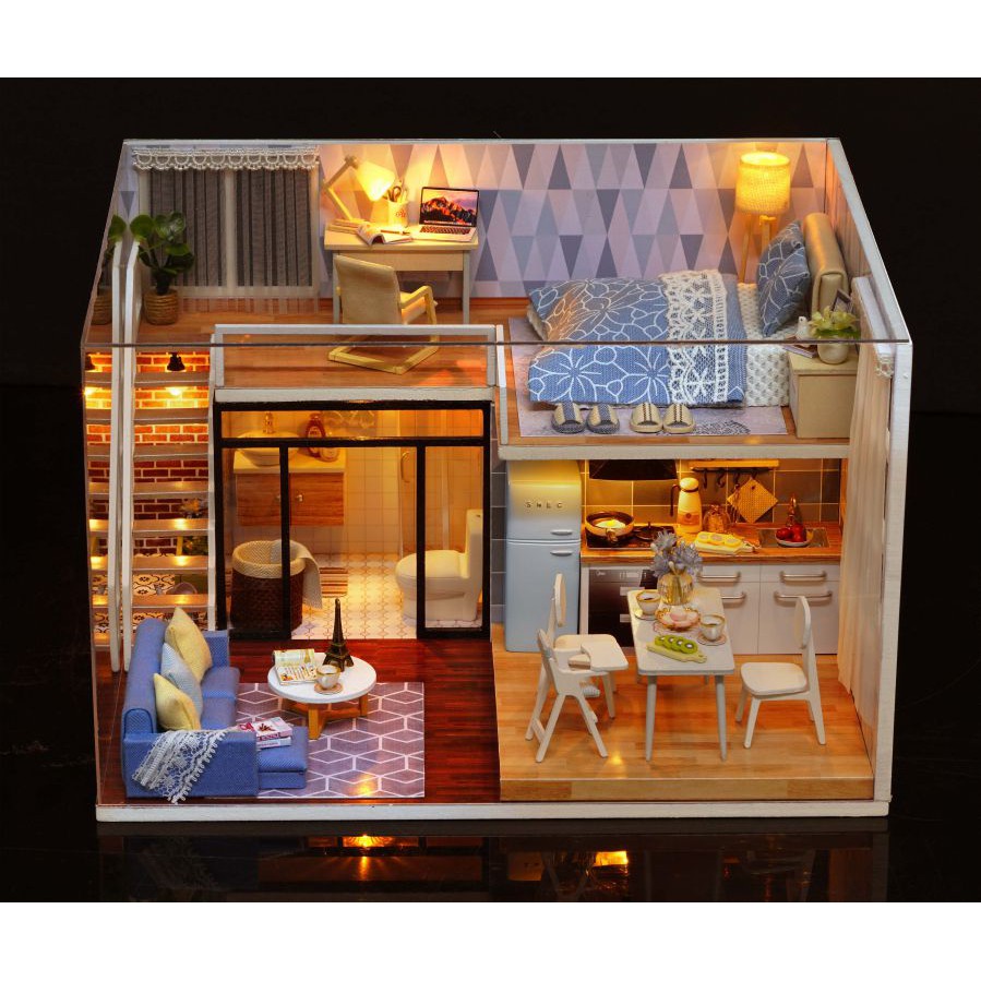 Nhà Búp Bê DIY - Blue Times L023