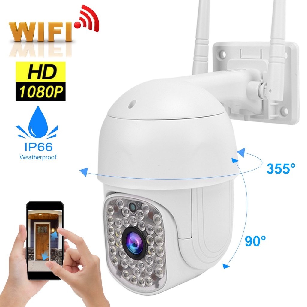 Có thể bán buôn Camera IP WiFi không dây 2in 1080P Phát hiện chuyển động HD Liên lạc bằng giọng nói Tầm nhìn ban đêm Chống thấm nước cho Hệ thống an ninh gia đình Westvirginia058 Hàng giao ngay