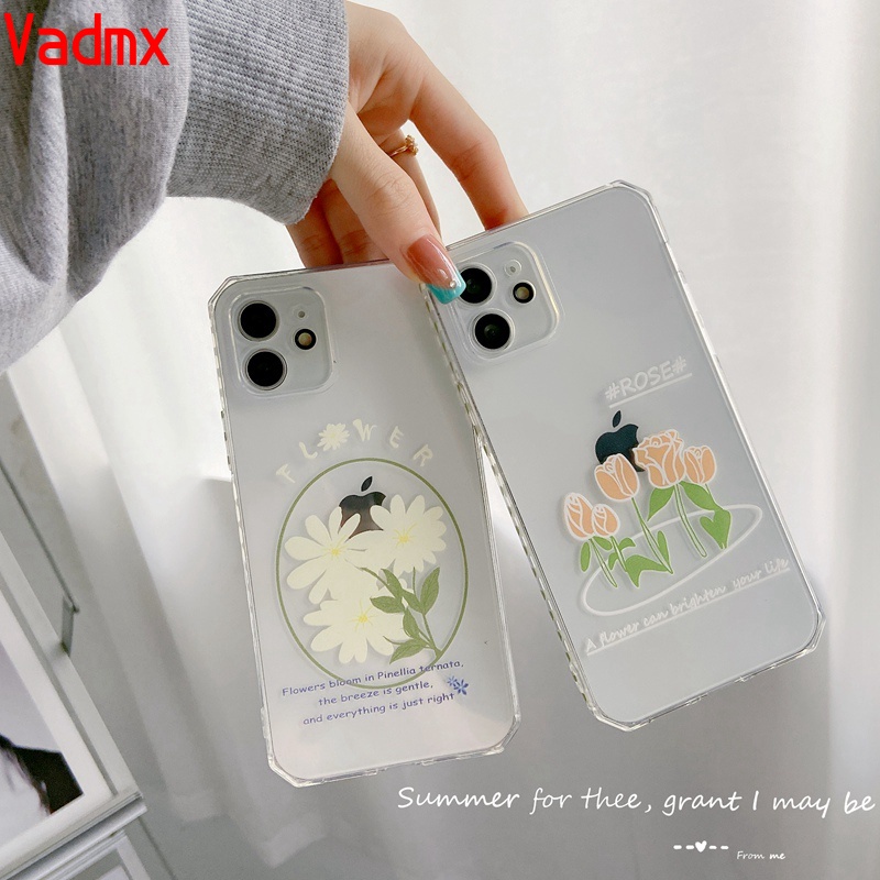 Ốp điện thoại họa tiết hoa cúc cho OPPO Reno 5f 5 4 Lite 4f 4Z 6 5 4 3 Pro SE 5G Find X2 Lite Neo R17 R15 F9 Pro F11