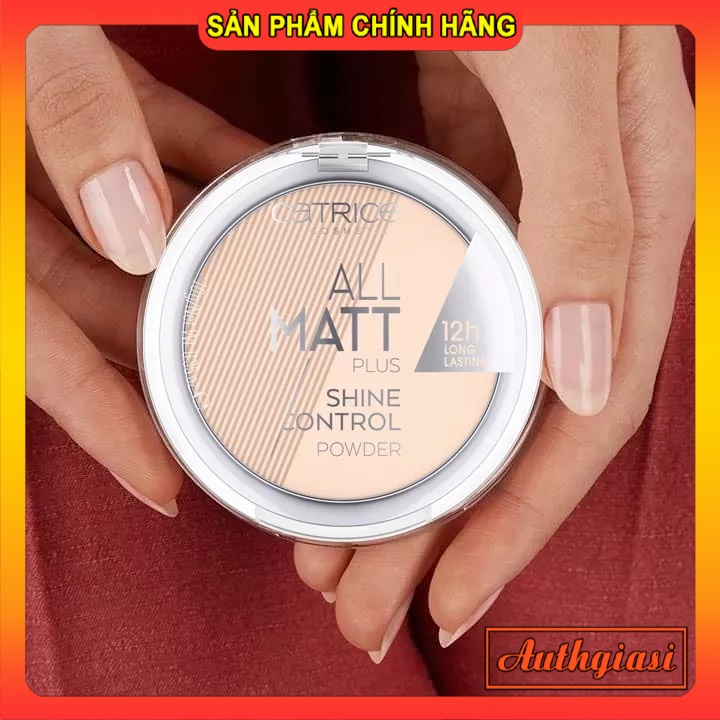 Phấn nén phủ Catrice All Matt Plus Shine Control Powder kiềm dầu, bền tone 12h