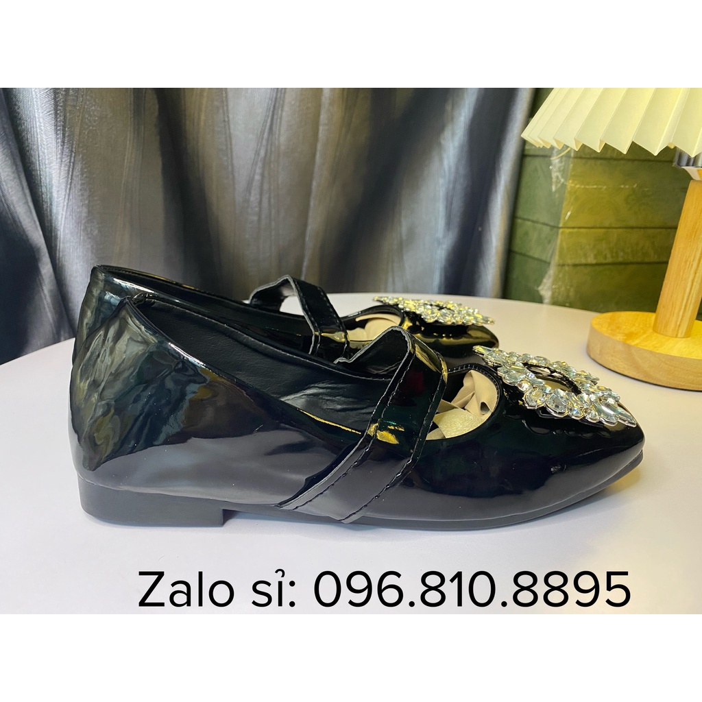 Giày búp bê gắn đá siêu sang chảnh đủ size