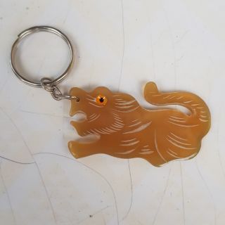 Móc khóa sừng chạm khắc hình 12 con giáp