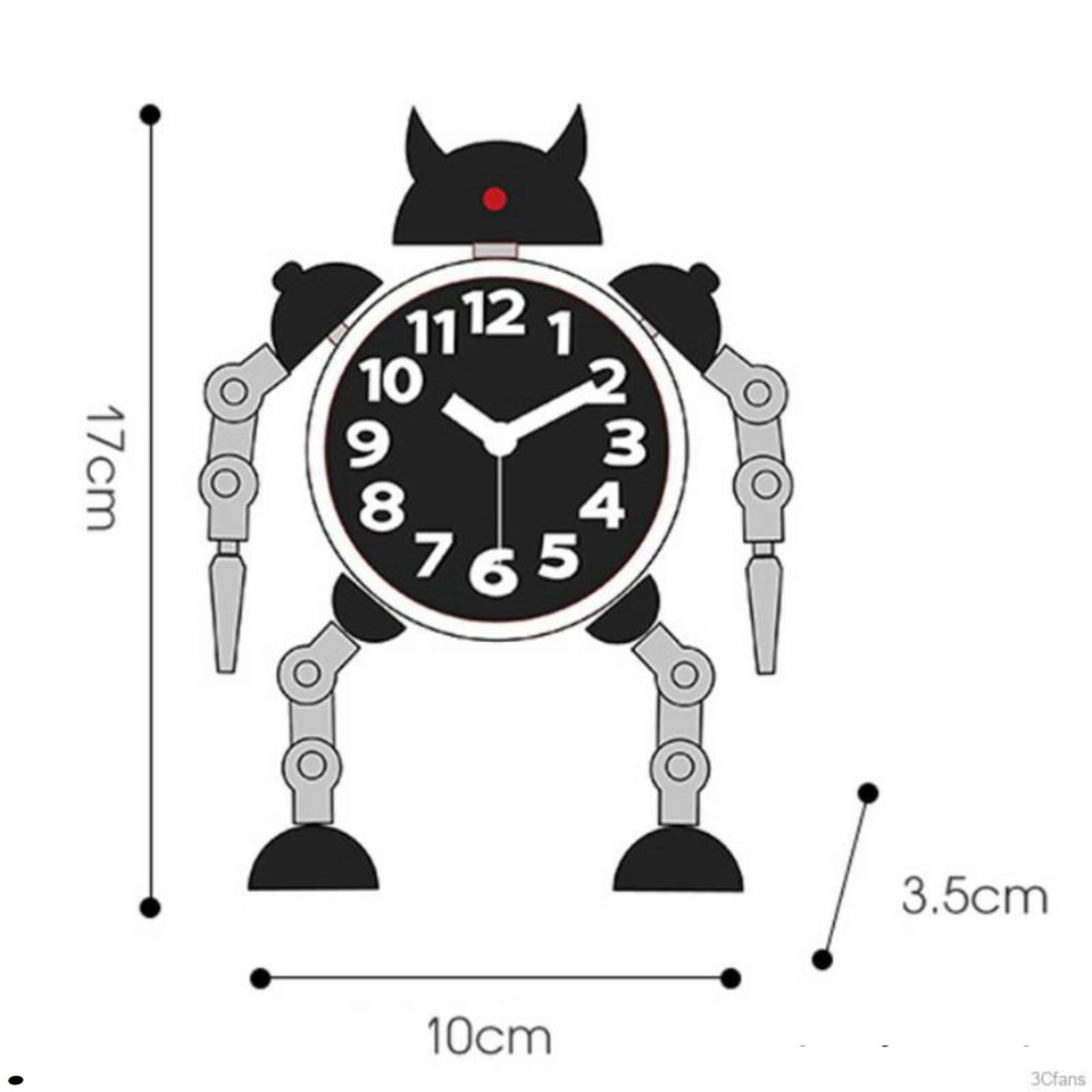 【Goodhome】Phim hoạt hình mới lạ Winder Robot thông minh chiếu cảnh báo Đồng hồ hiển thị hình ảnh Đồng hồ kỹ thuật số