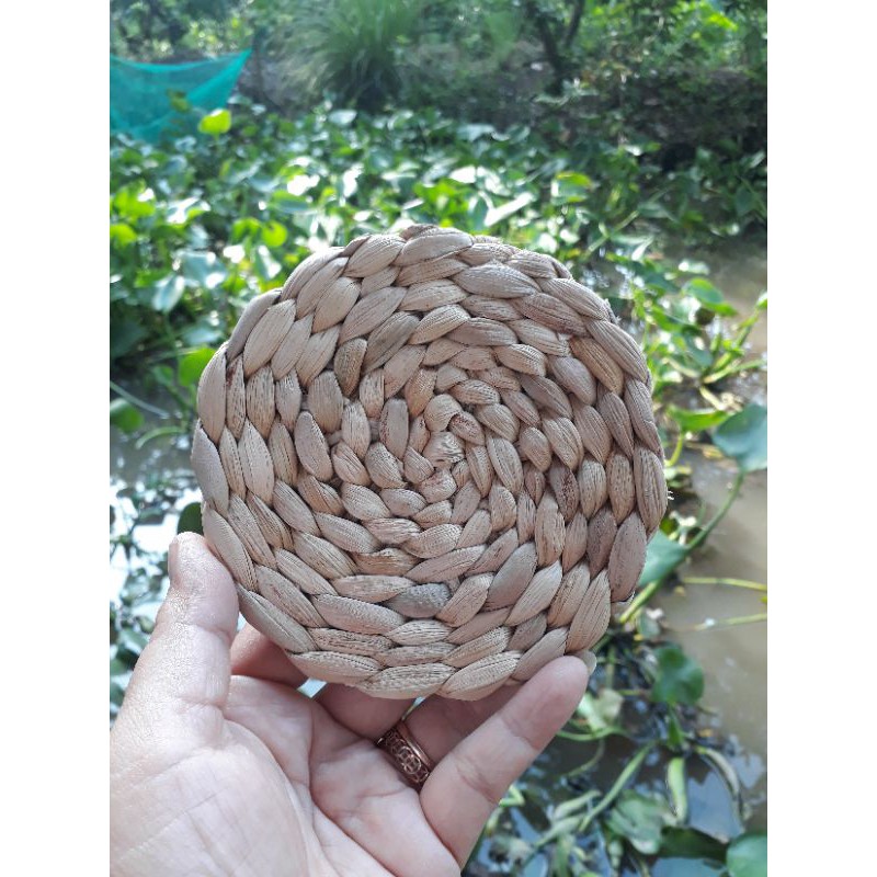 Thảm Lục Bình Lót Ly, Phụ Kiện Chụp Ảnh, Trang Trí Nhà Cửa Size 12cm, 20cm, 25cm, 30cm,