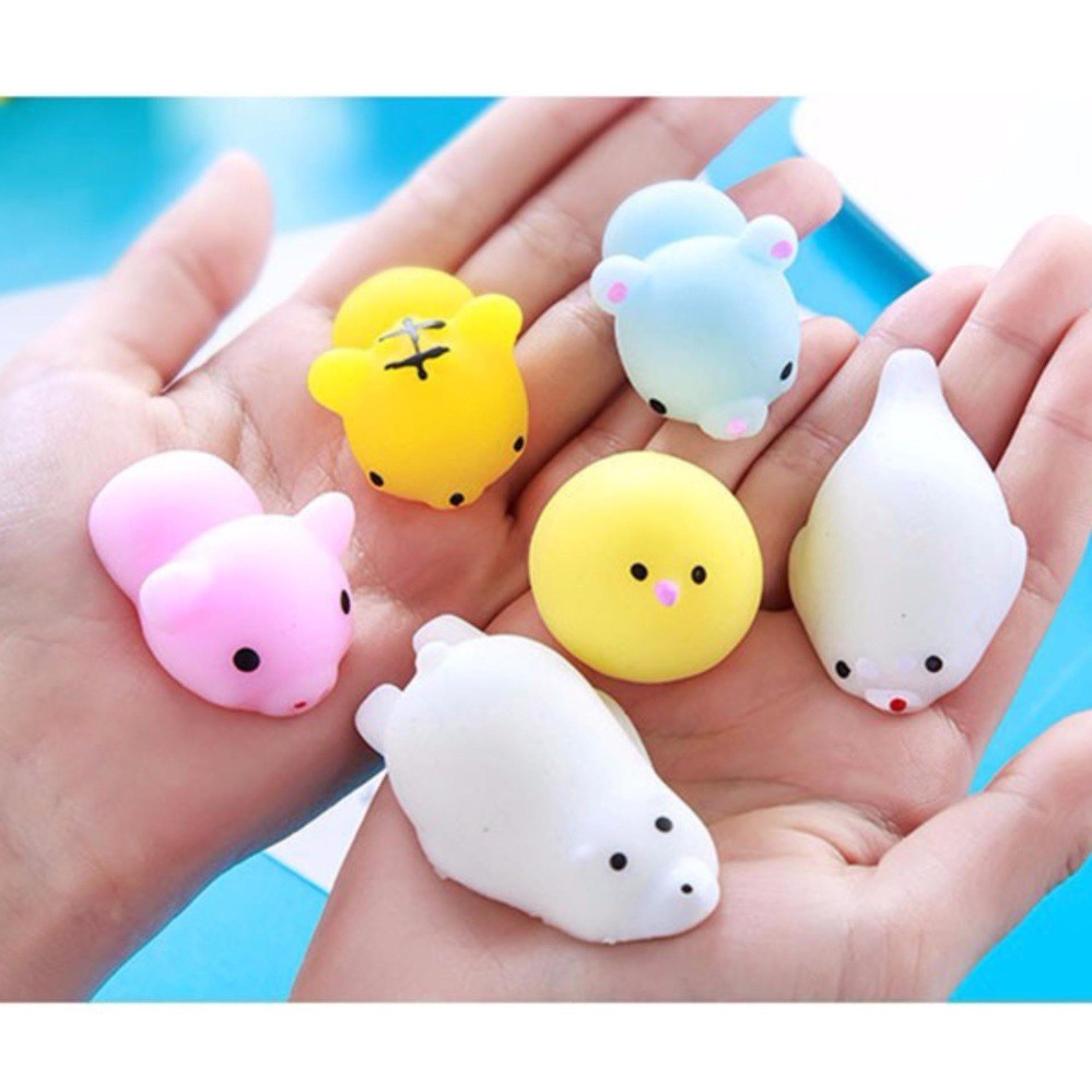 Mochi, Squishy thú dẻo dễ thương, combo 10 con không trùng, hàng nhập y hình 100% Mã Sản Phẩm JQ7770