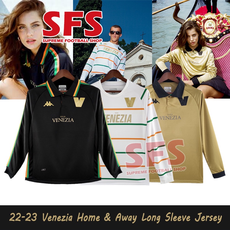 Áo Thun Đá Banh Tay Dài S-2XL 22-23 Venice Venezia