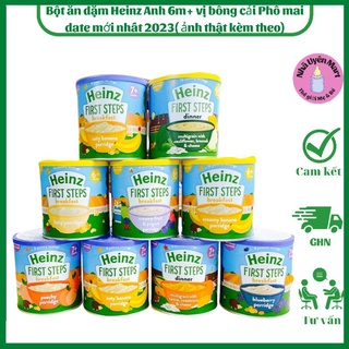 Bột ăn dặm Heinz Anh 6m+ vị bông cải Phô mai date mới nhất 2024( ảnh thật kèm theo)