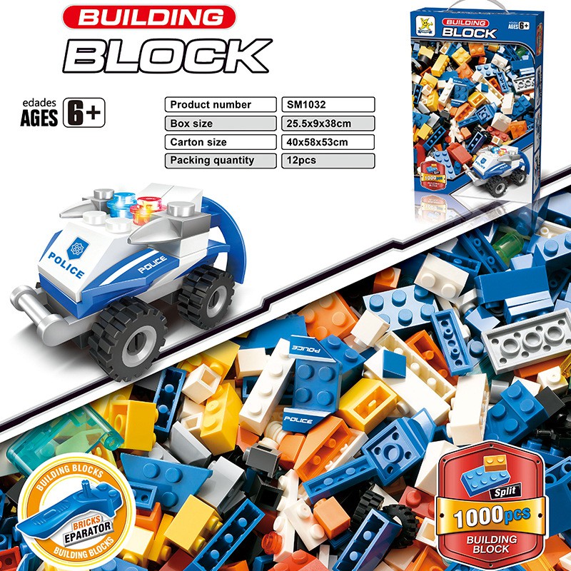 Bộ lắp ghép kiểu lego 1000 mảnh ghép SM1031-1034 NLG0131 QCLEGO