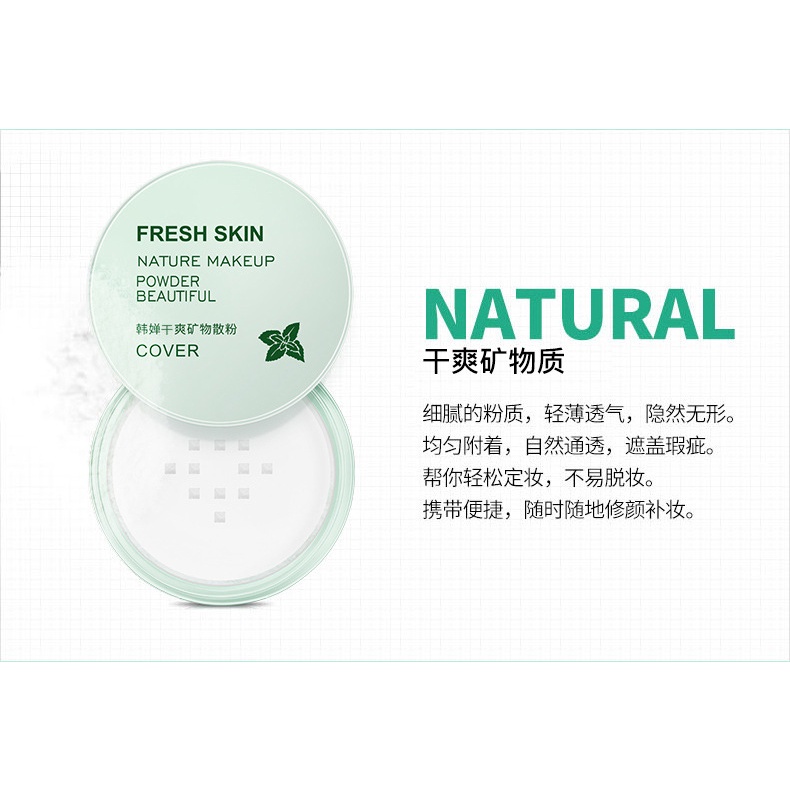 Phấn Phủ Kiềm Dầu Dạng Bột No Sebum Mineral Powder Rorec Của Bioaqua