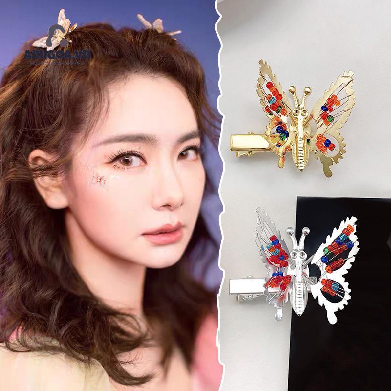 ✨✨Kẹp Tóc Hình Bướm Có Tua Rua Mới
