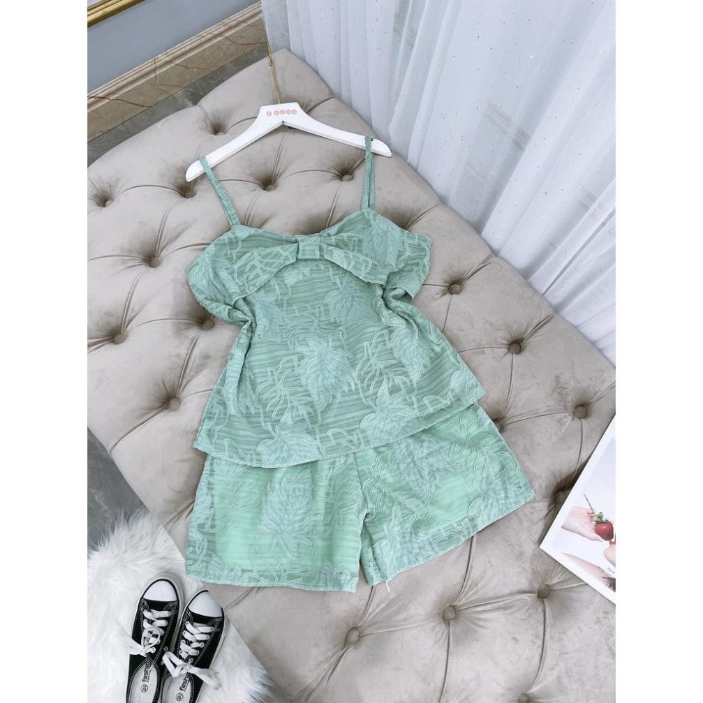 Set đồ nữ cá tính, set quần sóc áo quây đi chơi sang chảnh mùa hè đẹp 8A00048 THVVN | BigBuy360 - bigbuy360.vn