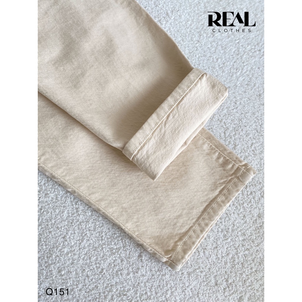 Quần jeans baggy kem_REAL