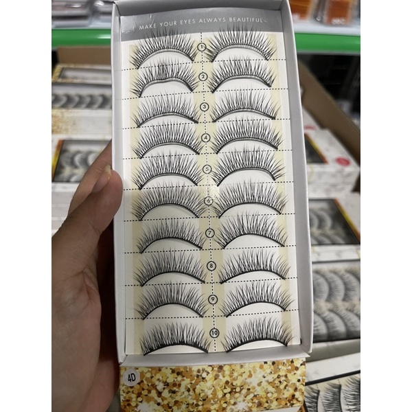 Lông Mi Giả tự nhiên giá rẻ - Lông mi giả make up tiệc , mi mềm, không cộm Trang Eyelash
