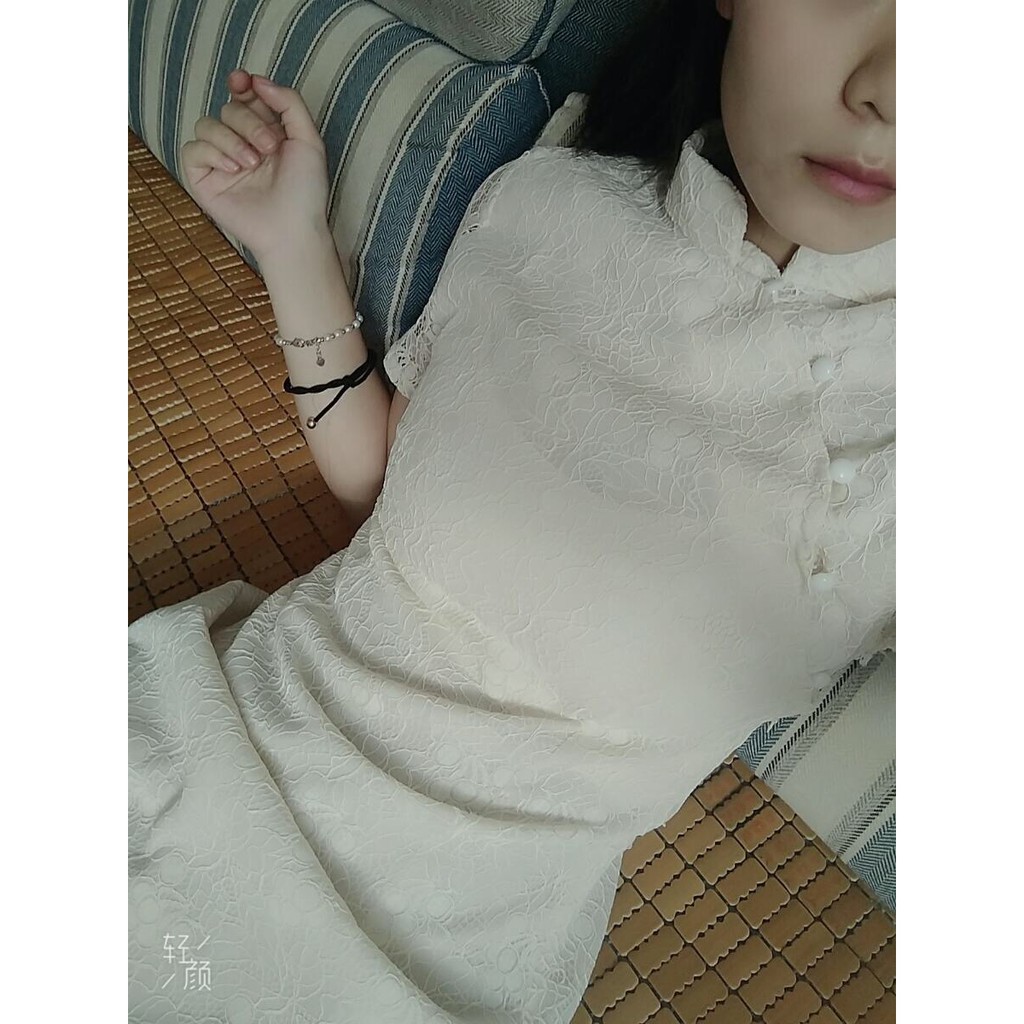 ♥️Đầm,Váy Ren Cổ Tàu UlzzangSize S->XL