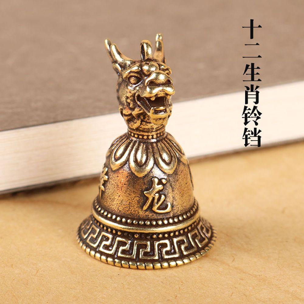 Móc Chìa Khóa Bằng Đồng Hình 12 Cung Hoàng Đạo Trung Hoa