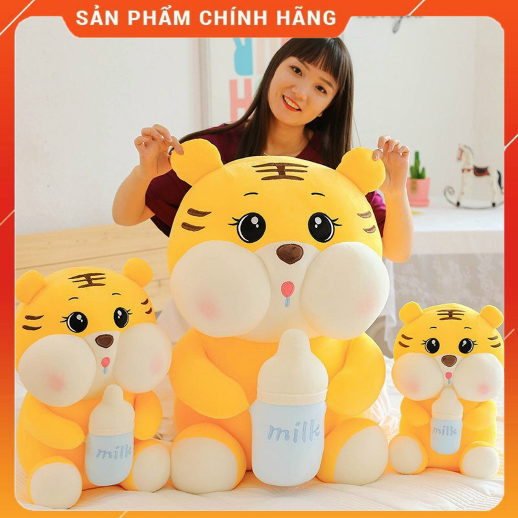 Gấu bông NuNa con Hổ bình sữa cao cấp đàn hồi nhún nhảy.bé hổ ôm bình sữa siêu mền sịn mịn đáng iu siêu ! 🌟🌟🌟