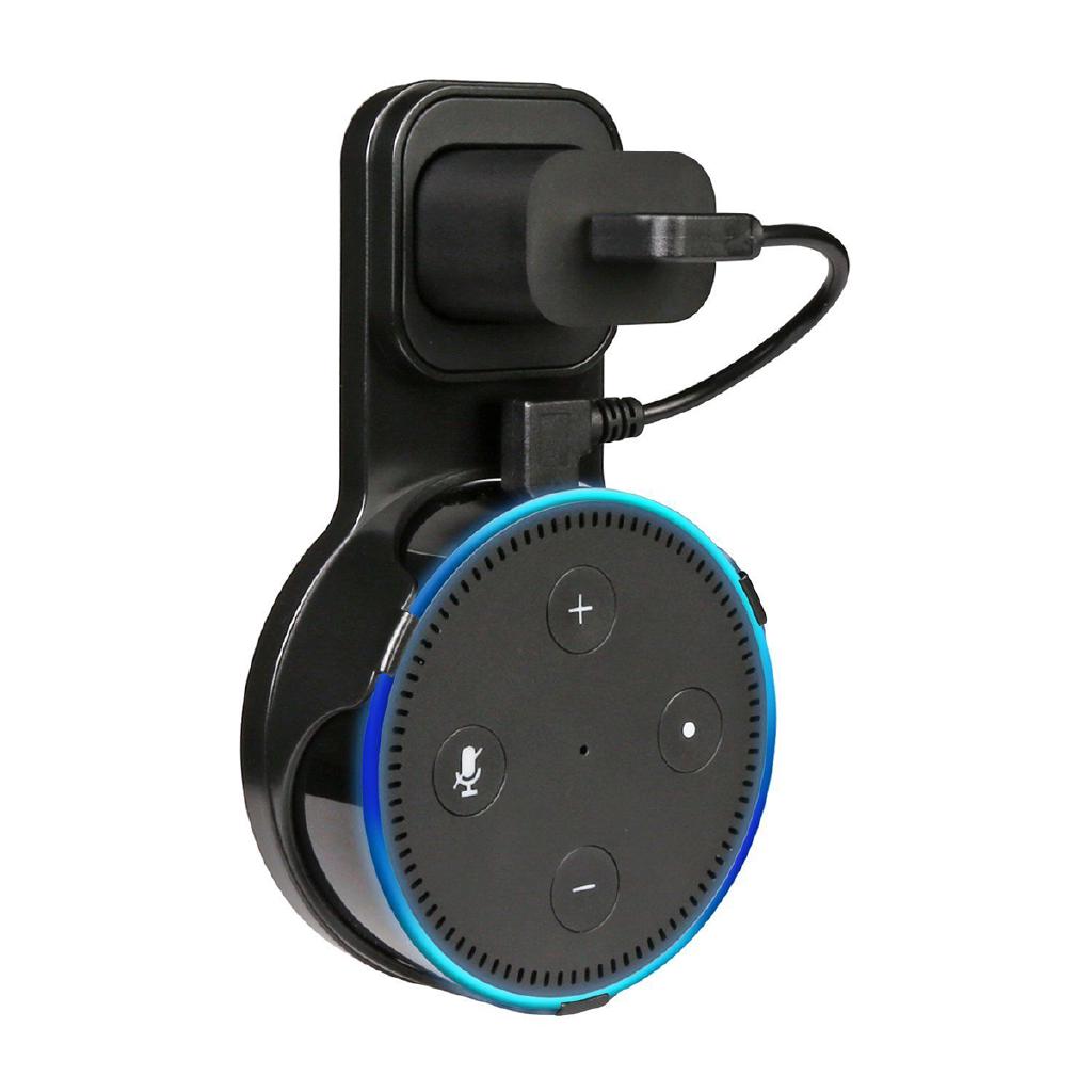 HTE  Outlet Wall Mount Hanger Holder Stand Bracket For Amazon Echo Dot 2 2nd