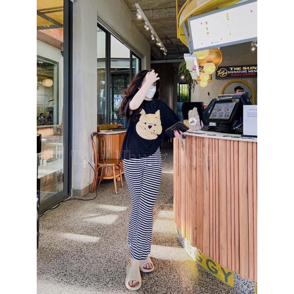 SET BỘ GẤU POOH QUẦN ỐNG RỘNG VẢI ĐẸP FORM CHUẨN d3