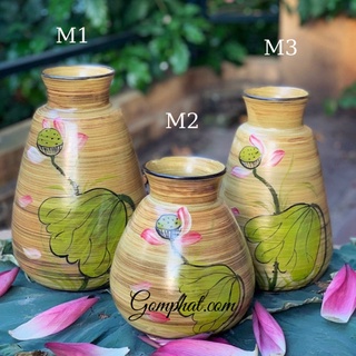 [MẪU MỚI] Lọ hoa gốm mộc- Gốm sứ Bát Tràng