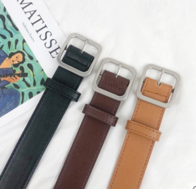 Combo 1 quần jeans và 1 dây lưng vuông bản to