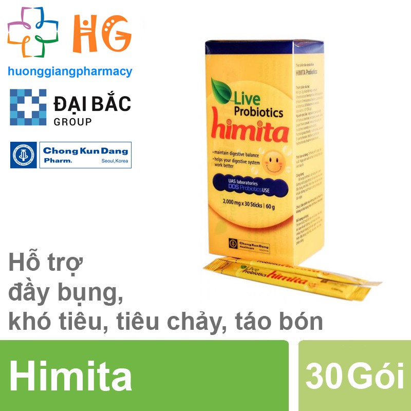 Men vi sinh Himita Probiotics - Hõ trợ cân bằng hệ vi sinh đường ruột (Hộp 30 gói)