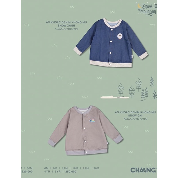 [CHAANG 2021- SNOW] Áo khoác denim không mũ