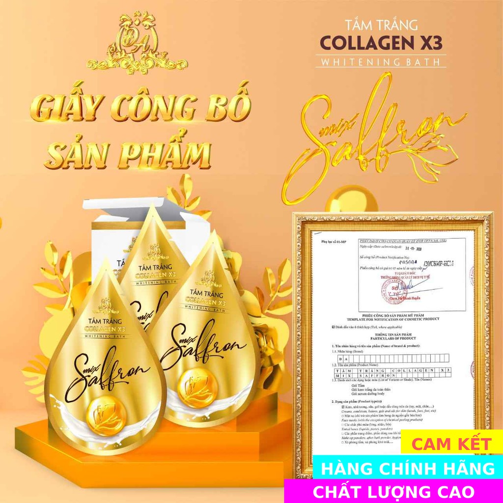  [CAM KẾT CHẤT LƯỢNG] - Tắm trắng saffron X3 hàng chính hãng Mỹ Phẩm Đông Anh | BigBuy360 - bigbuy360.vn