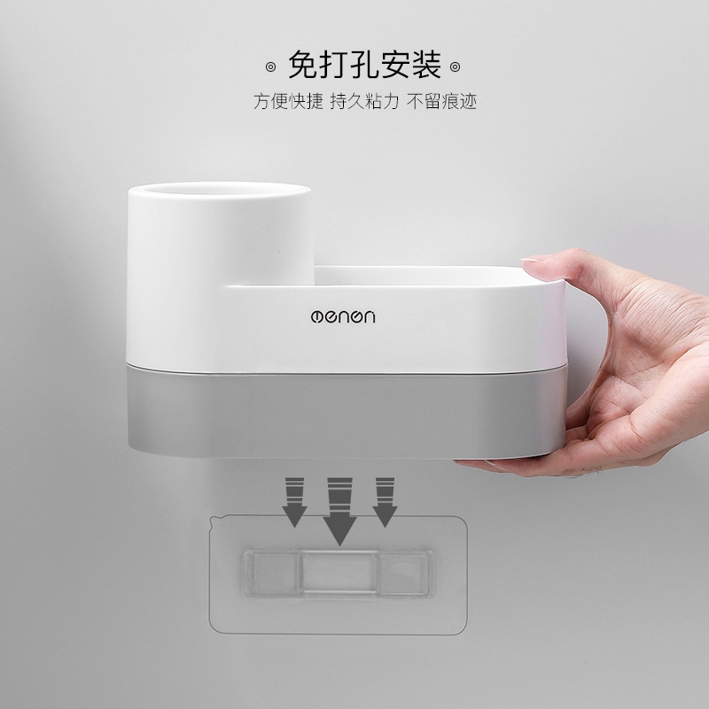 Bộ Bàn Chải Vệ Sinh Toilet Bằng Silicon Mềm Kèm Giá Đỡ Gắn Tường Tiện Dụng